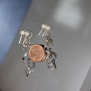 925 real silver earrings chandelier Style with backings Gently Loved